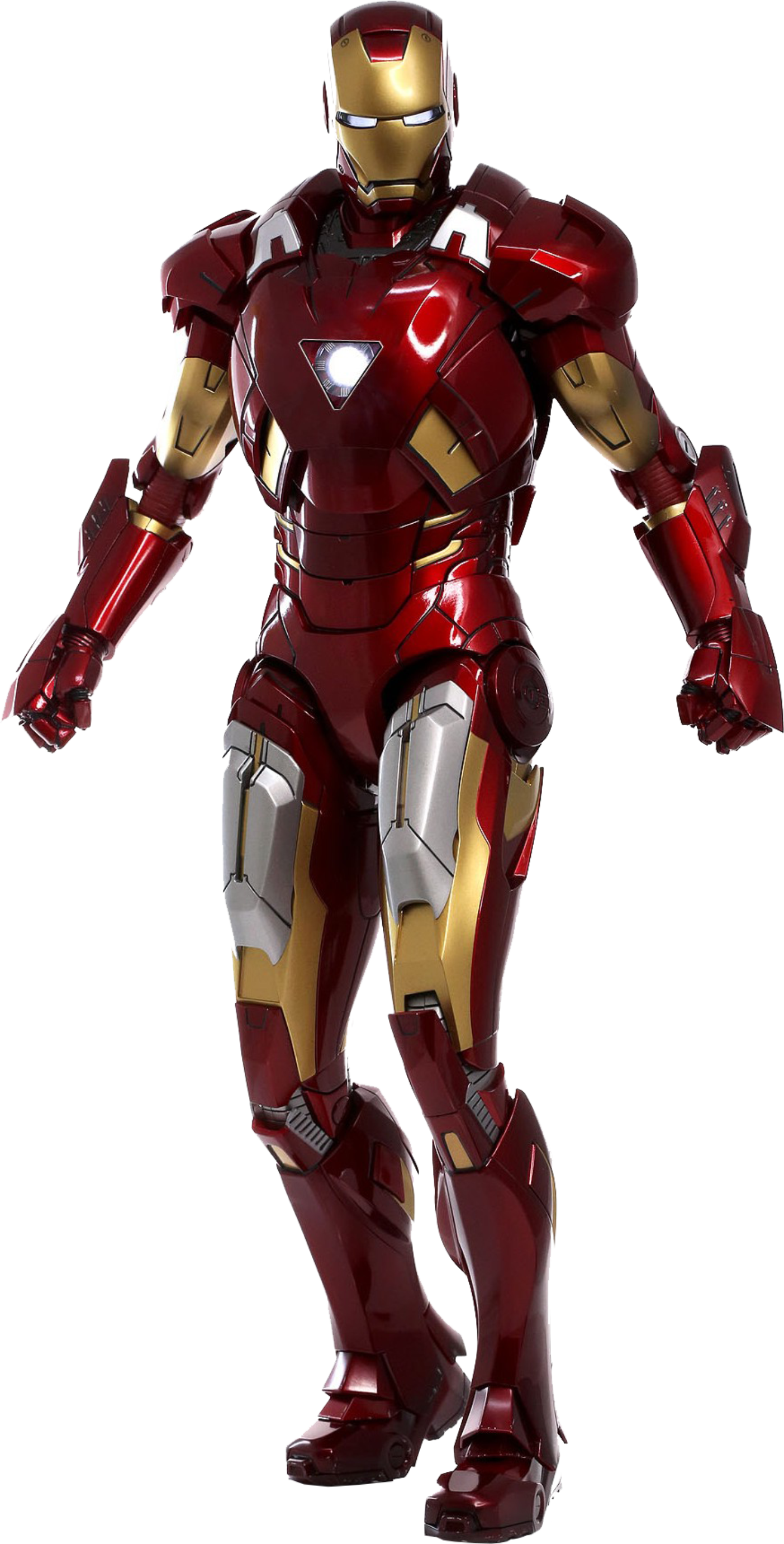 Iron Man flying out of the gift box